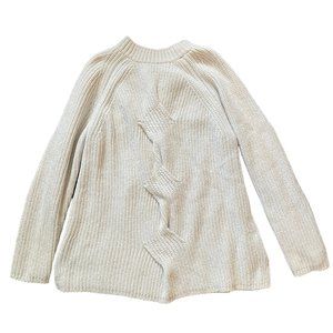 J. JILL [CHENILLE CABLE KNIT SWEATER]  || SIZE M ||